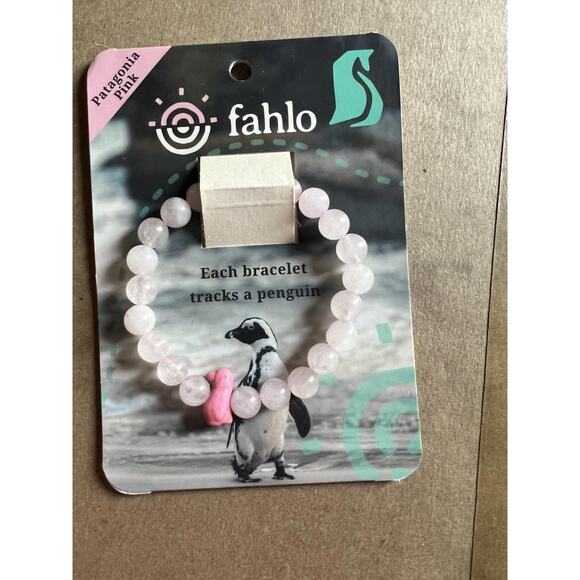 Fahlo Animal Tracking Bracelet Penguin Patagonia Pink New - Picture 1 of 1